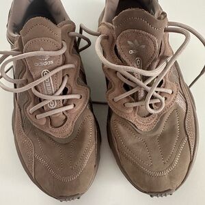 Adidas Taupe Athletic Shoes